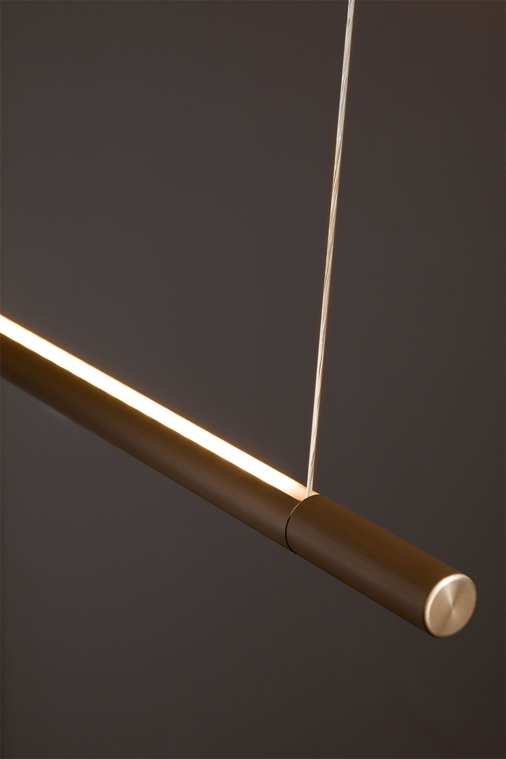 LED lineaire hanglamp 120 cm met indirect licht in aluminium Lirela, galerij beeld 8
