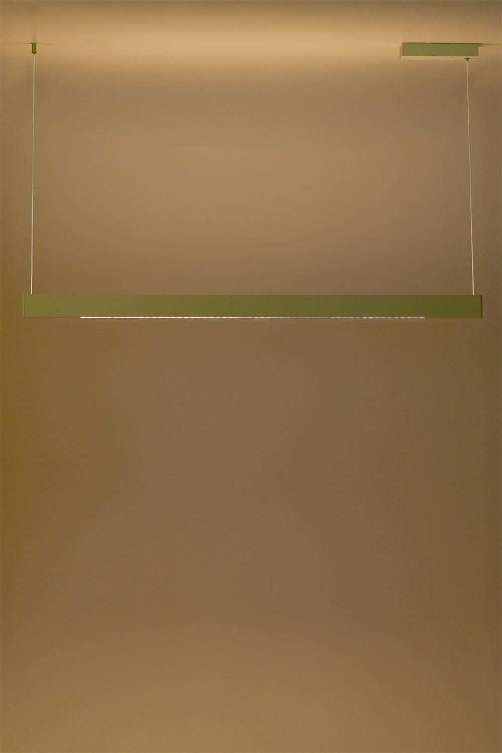 LED lineaire hanglamp 120 cm met indirect licht in aluminium Maulenis, galerij beeld 4