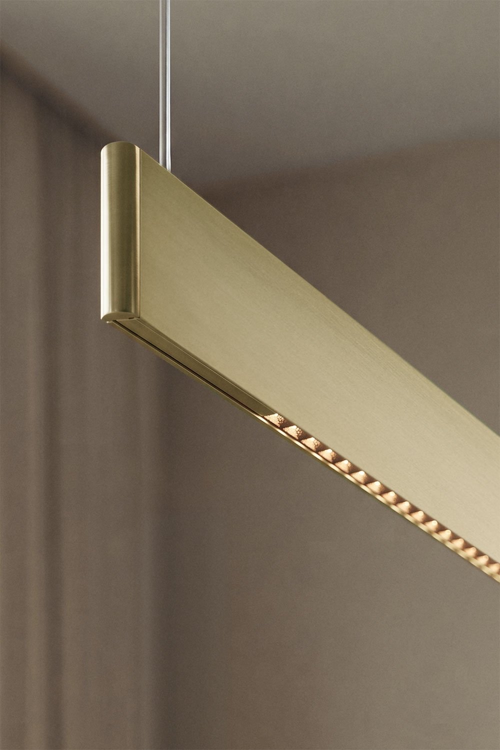 LED lineaire hanglamp 120 cm met indirect licht in aluminium Maulenis, galerij beeld 2