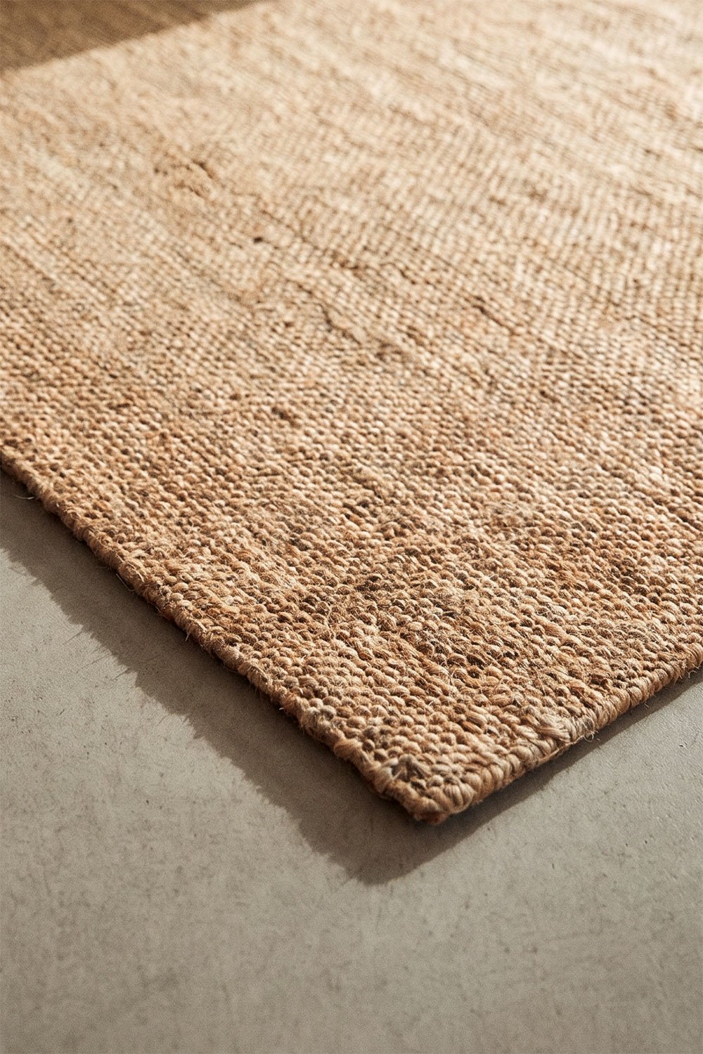 Rechthoekig tapijt van wol en jute Wamba, galerij beeld 2