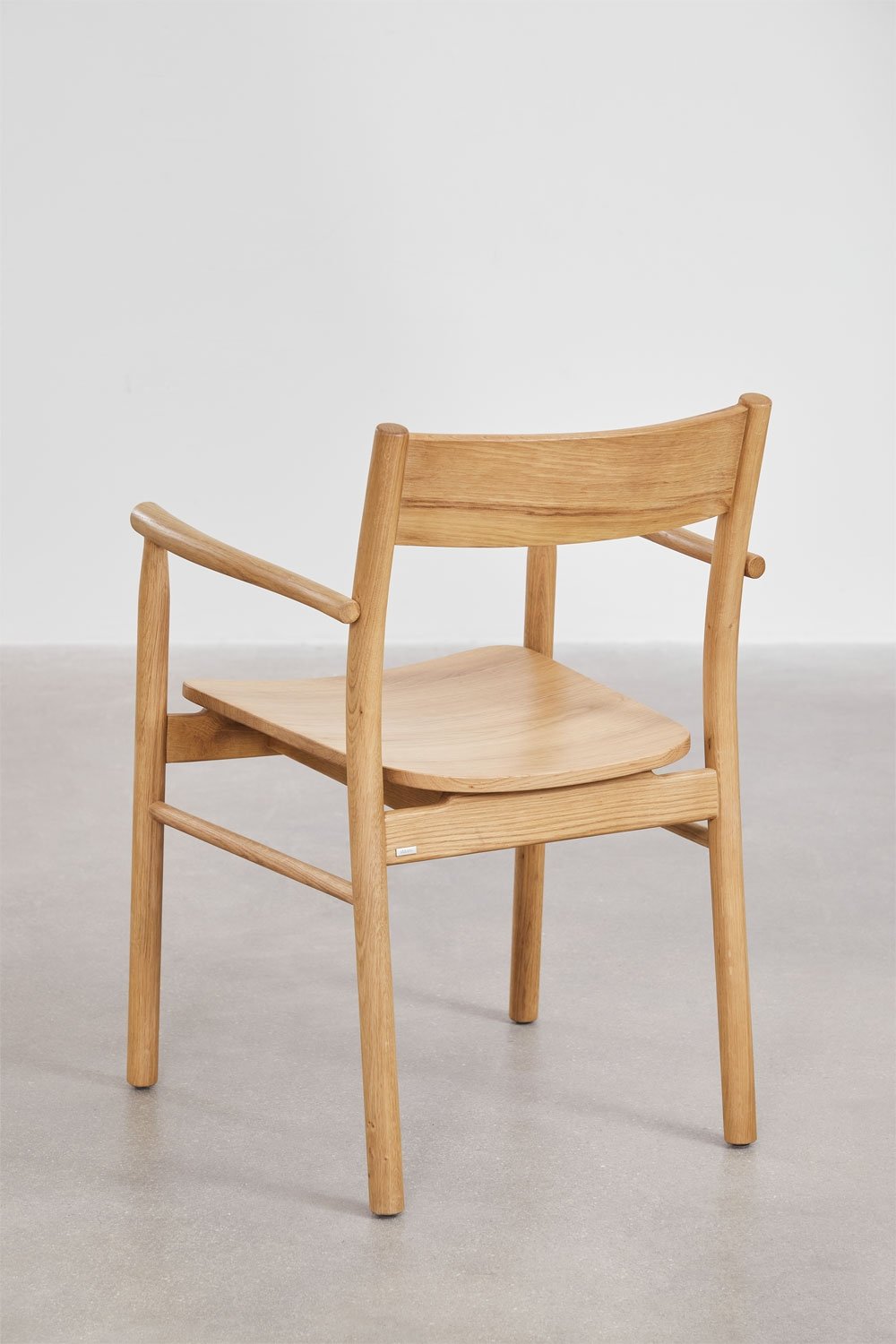 Uitbreidbare eettafelset 220-320x95 cm Treveris en 8 eikenhouten eetkamerstoelen Mara Signature, galerij beeld 10