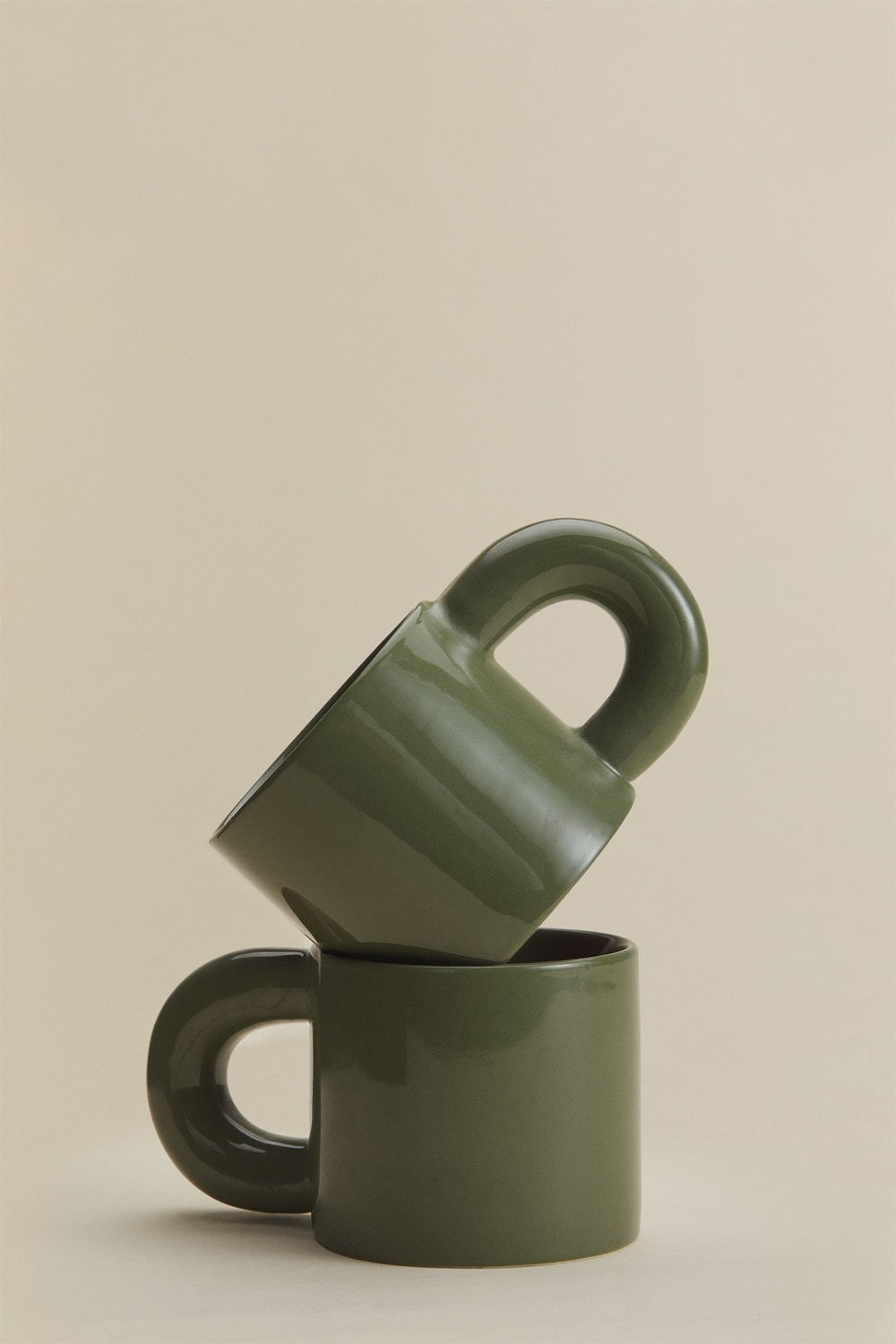 Pack van 2 koffiekopjes van 30 cl in new bone china Rylvane, galerij beeld 3