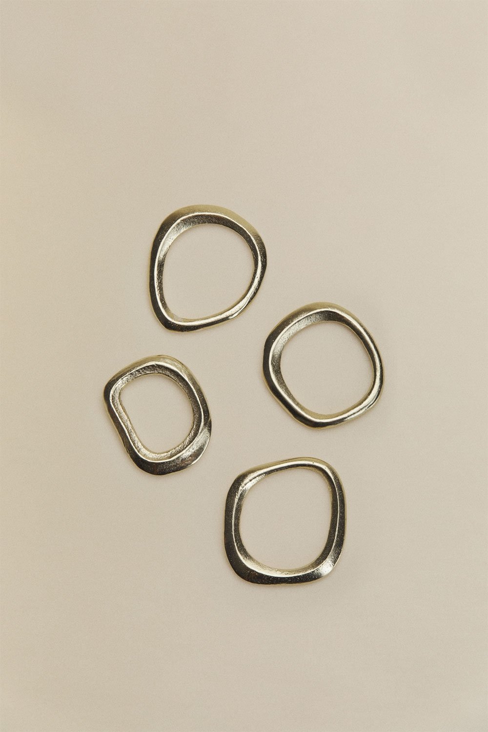 Set van 4 aluminium servetringen Taluria, galerij beeld 4