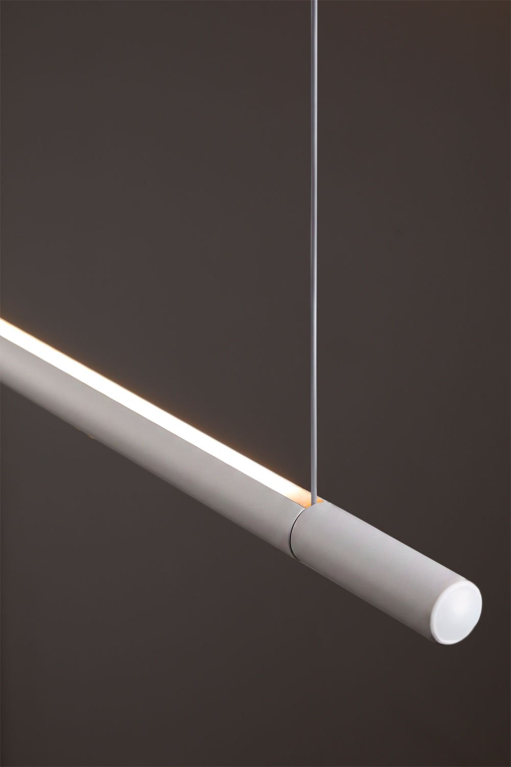 LED lineaire hanglamp 120 cm met indirect licht in aluminium Lirela, galerij beeld 8