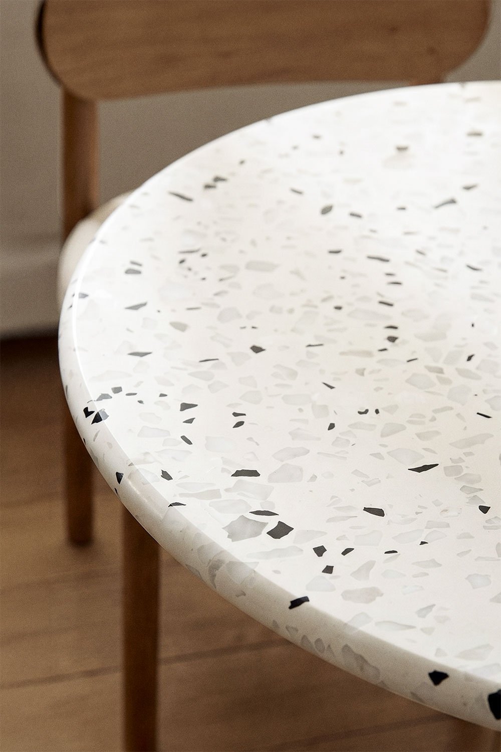 Ronde bartafel Ø60 cm in terrazzo Xiren, galerij beeld 2