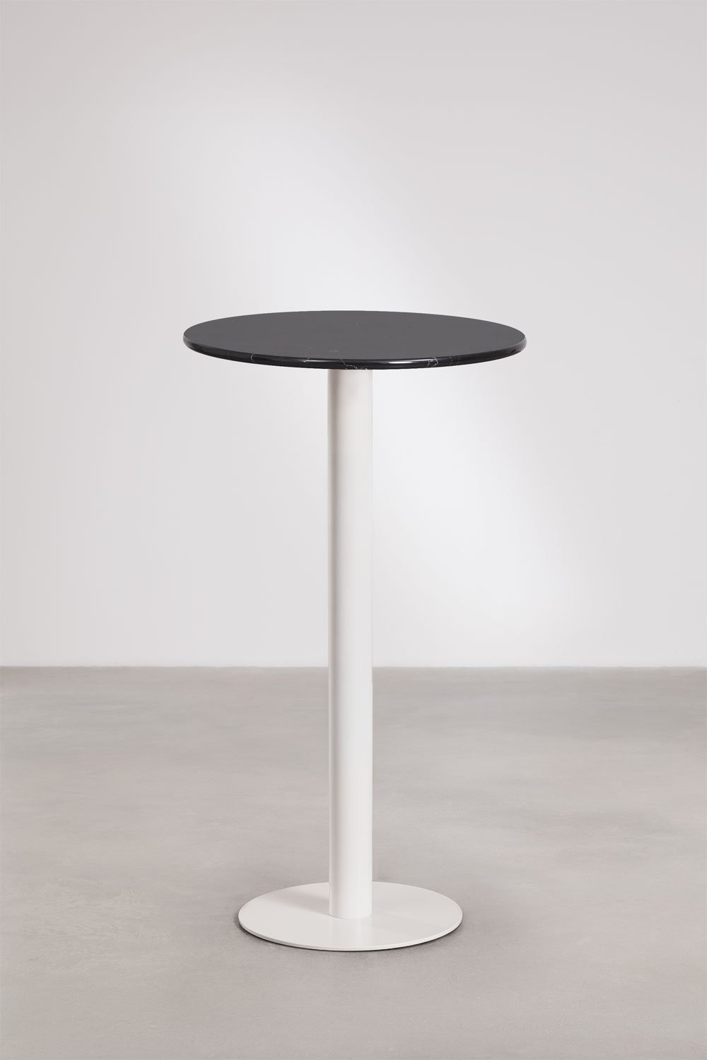 Ronde hoge bartafel Ø60 cm in natuurlijk steen Xiren, galerij beeld 1
