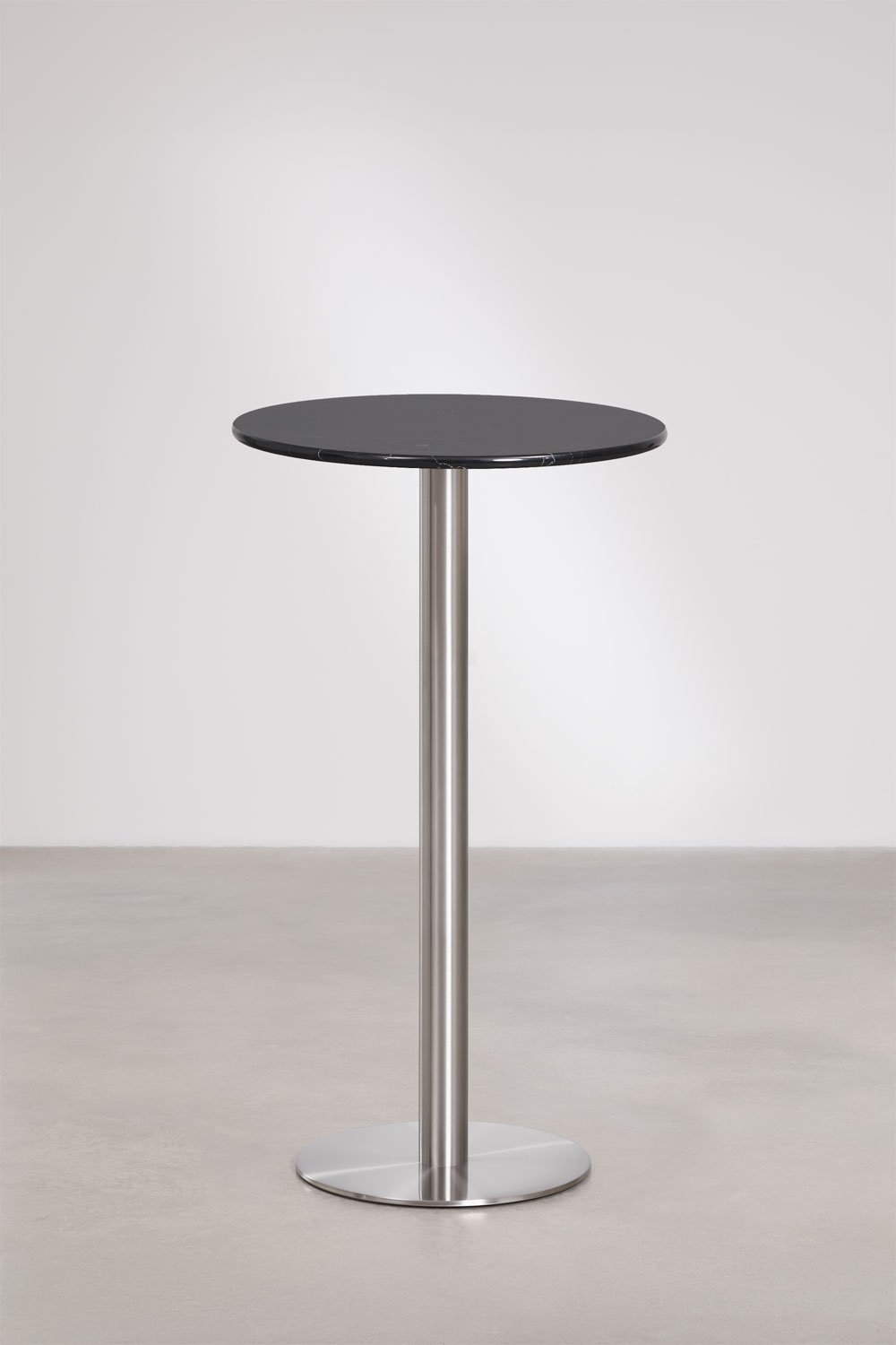 Ronde hoge bartafel Ø60 cm in natuurlijk steen Xiren, galerij beeld 1