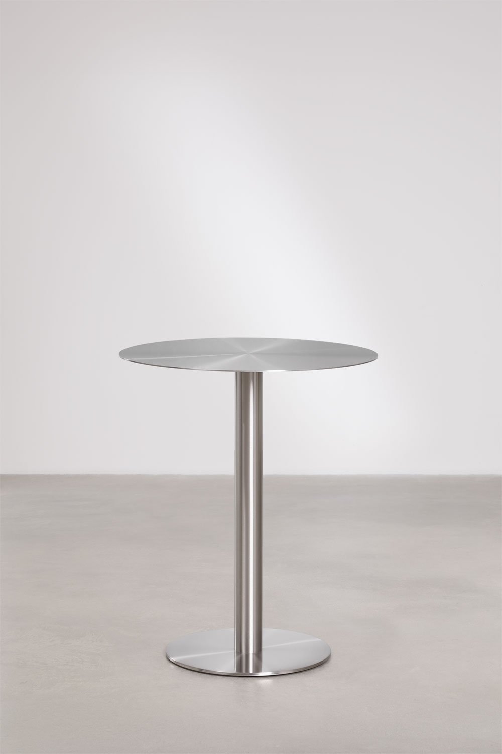 Ronde eettafel van roestvrij staal Xiren, galerij beeld 3