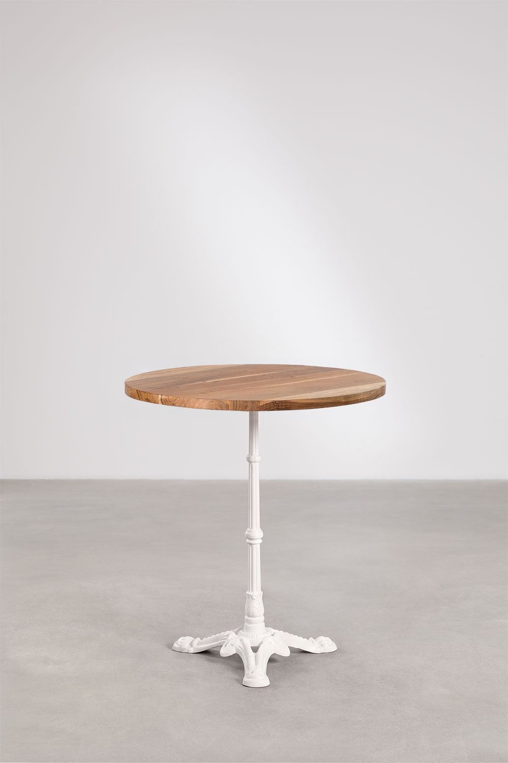 Azteca ronde barkruk van acaciahout, galerij beeld 2