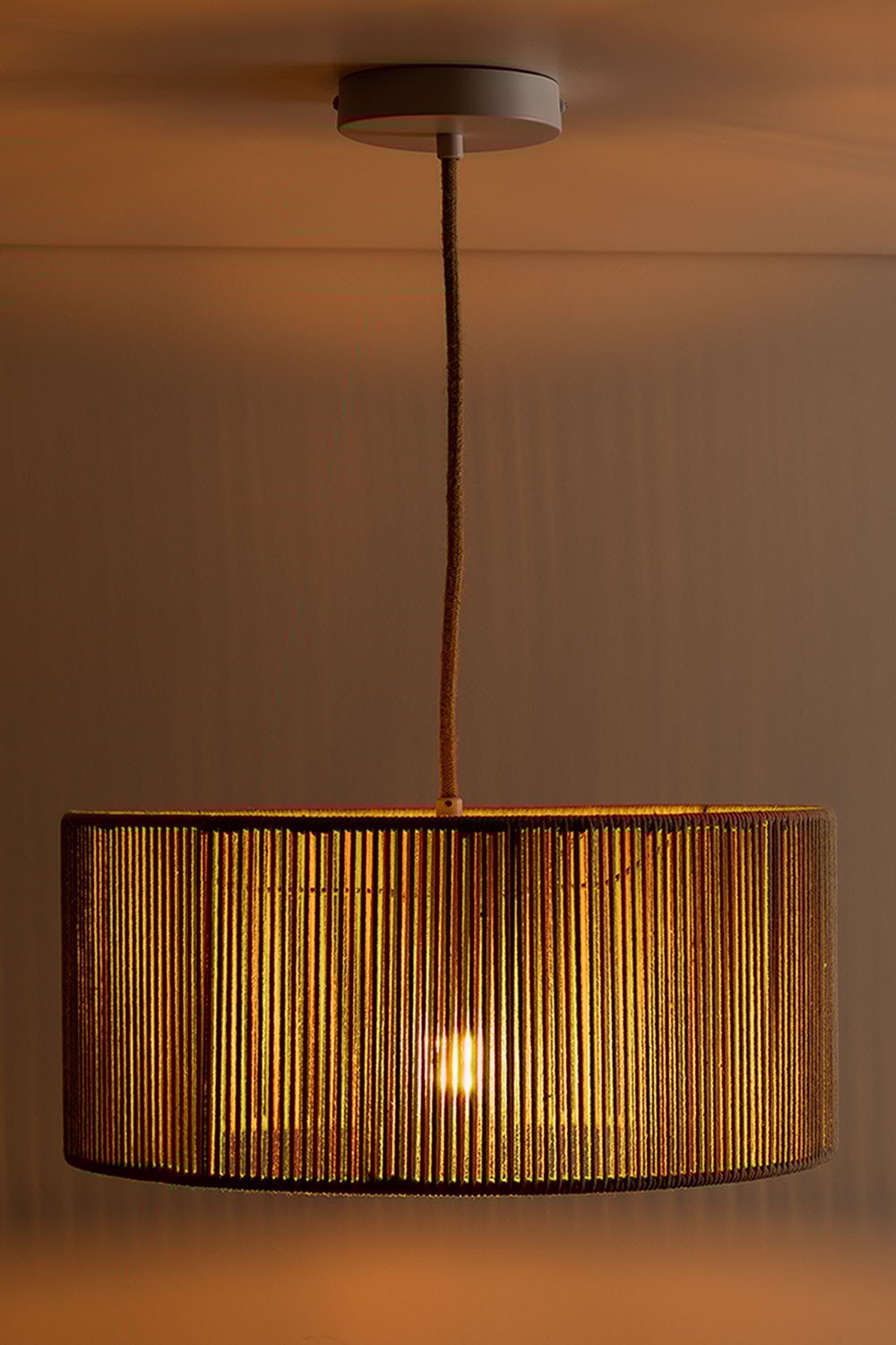 Uillo plafondlamp van nylonkoord, galerij beeld 3
