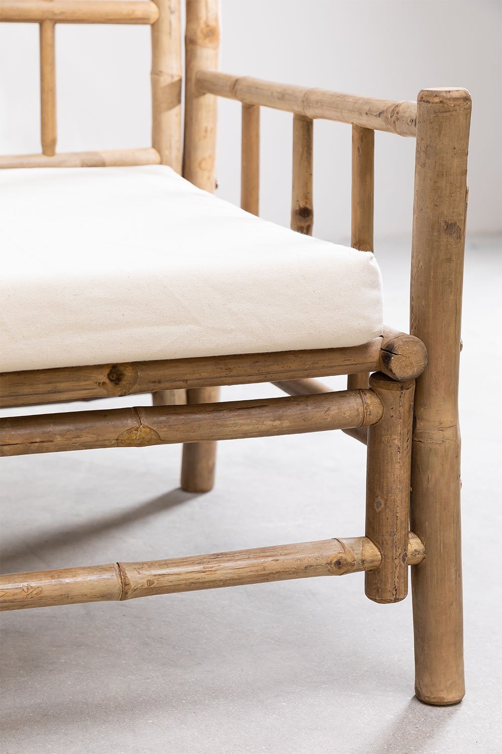 3-zits tuinbank in bamboe Nui, galerij beeld 5