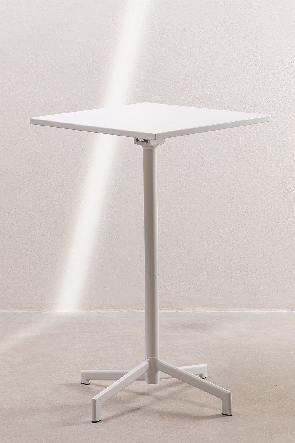 Dely 60x60 cm vierkante bartafel, opvouwbaar en in 2 hoogtes omvormbaar, gemaakt van staal, galerij beeld 4