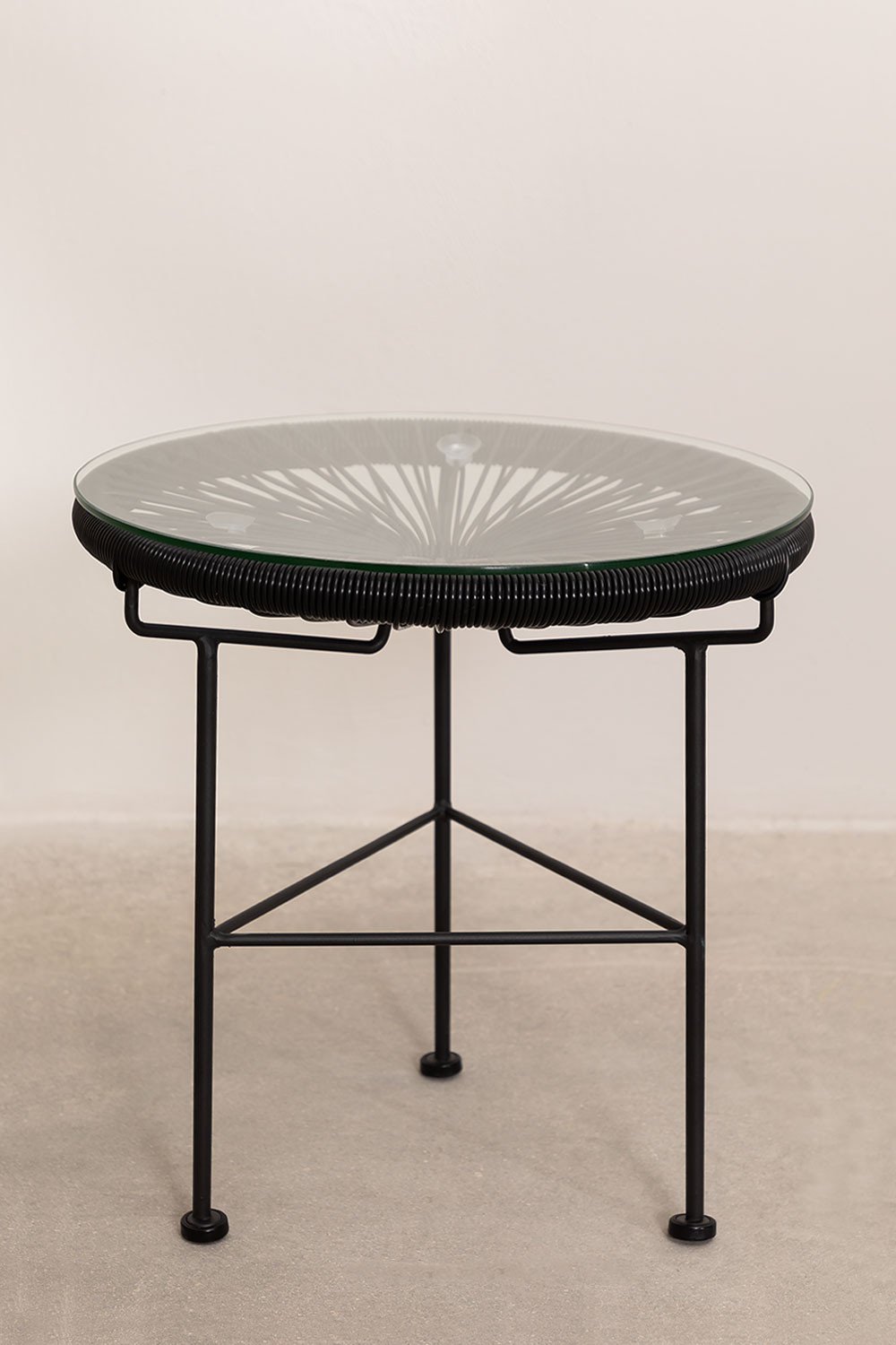 Set van 2 stoelen en 1 tafel in polyethyleen en staal New - SKLUM