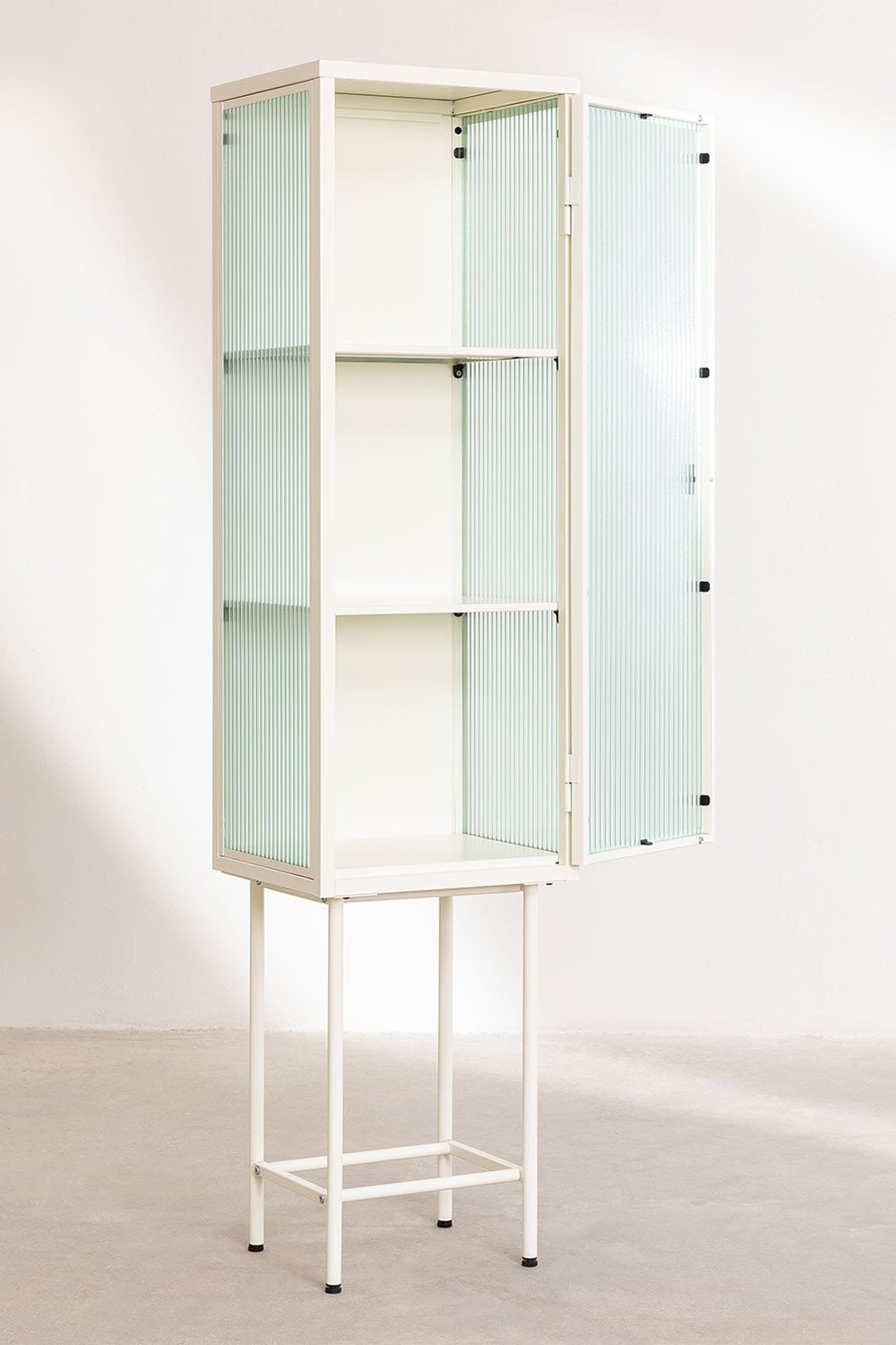 Vitrine met 1 deur van metaal en glas Vertal, galerij beeld 3