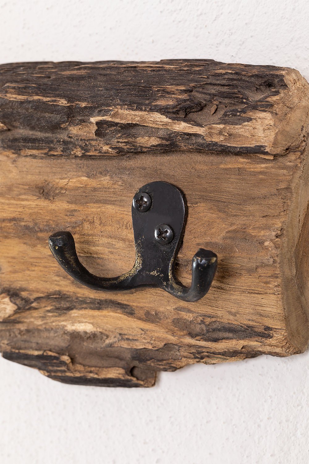 Wandkapstok van gerecycled hout Trunc, galerij beeld 3