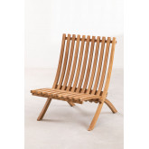 Skladany fotel ogrodowy z drewna tekowego Pira, miniaturka zdjęcia 2