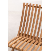 Skladany fotel ogrodowy z drewna tekowego Pira, miniaturka zdjęcia 5