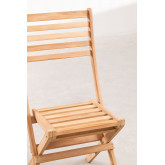 Krzeslo Skladane Ogrodowe z Drewna Tekowego Nicola, miniaturka zdjęcia 4