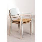Zestaw 2 aluminiowych krzesel ogrodowych Amadeu do sztaplowania, miniaturka zdjęcia 6