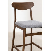 Wysoki stolek (75 cm) z tkaniny i drewna Cloda, miniaturka zdjęcia 4