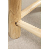 Niski stolek z drewna tekowego Aysa, miniaturka zdjęcia 4