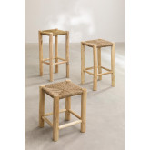 Niski stolek z drewna tekowego Aysa, miniaturka zdjęcia 6