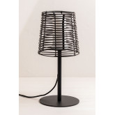 Zewnetrzna lampa stolowa z efektem drewna Bissel, miniaturka zdjęcia 1
