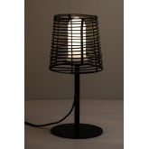 Zewnetrzna lampa stolowa z efektem drewna Bissel, miniaturka zdjęcia 2