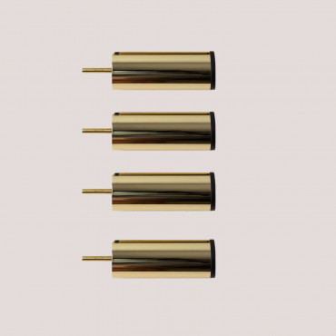 Zestaw Nóg Do Modulowej Sofy Kata Złoto & Zestaw 4 Nóg (do Modułów Kata Armchair I Pouf) - Sklum