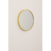 Okragle metalowe lustro scienne Siloh Gold, miniaturka zdjęcia 3