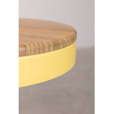 Wysoki regulowany stolek ze stali i drewna wiazu Bardder, miniaturka zdjęcia 5