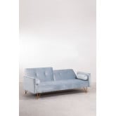 Sofa Rozkładana 3-osobowa z Aksamitu Jehrd, miniaturka zdjęcia 4
