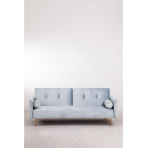 Sofa Rozkładana 3-osobowa z Aksamitu Jehrd, miniaturka zdjęcia 5