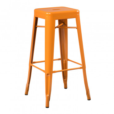 Zestaw 2 Wysokich Taboretów (76 Cm) Lix Naranja Azafrán | Saffron Orange - Sklum