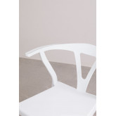 Krzeslo ogrodowe z polietylenu i drewna Uish, miniaturka zdjęcia 5