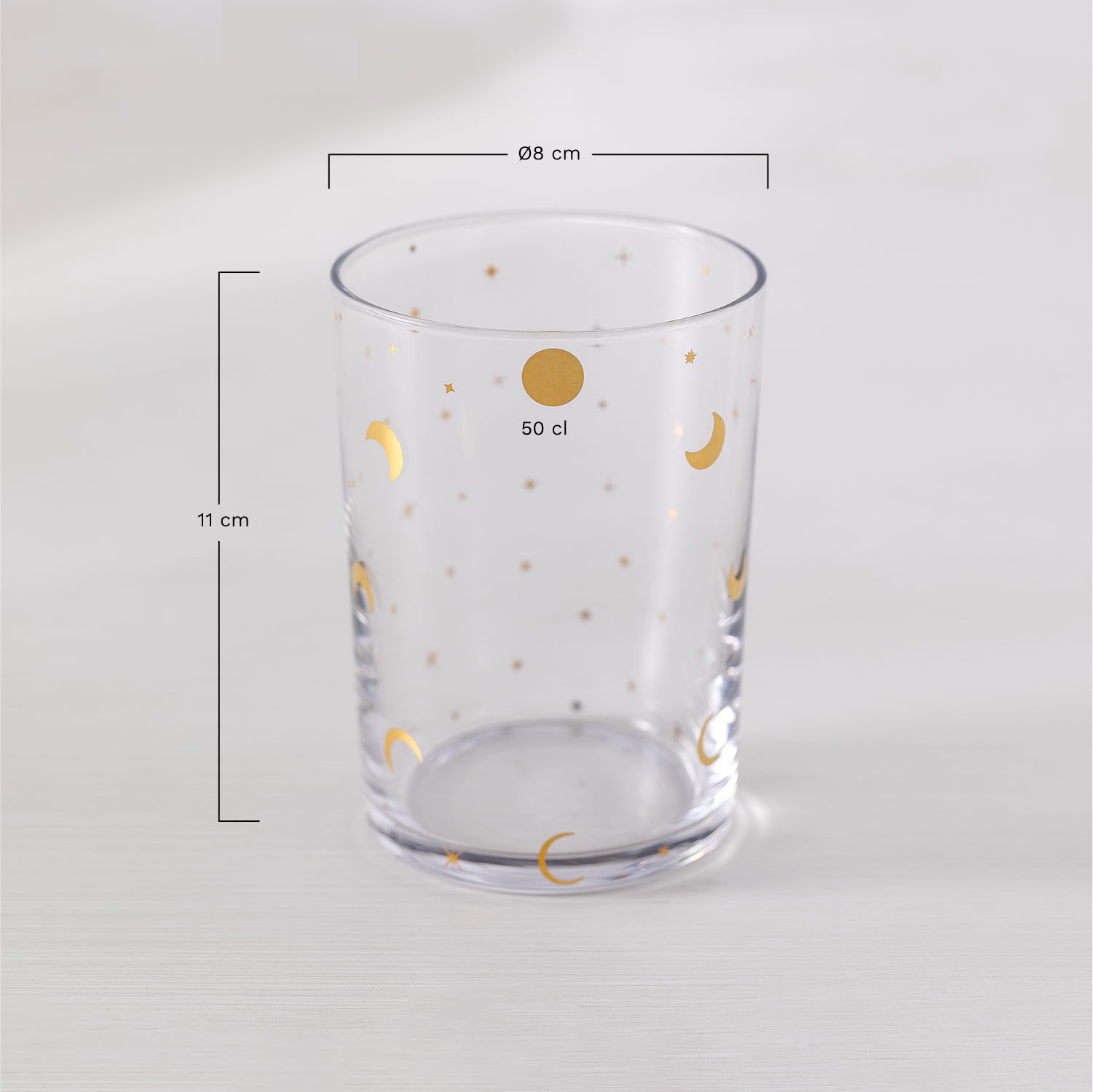 Zestaw 4 szklanek 500 ml Exton, rozmiary