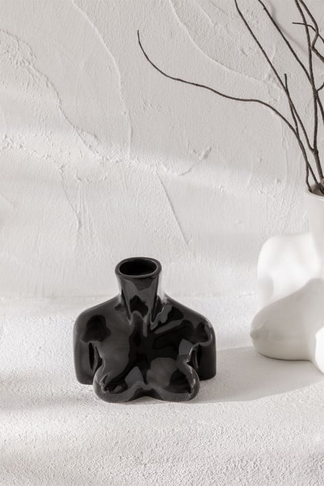 Wazon ceramiczny Aleska - Czarna