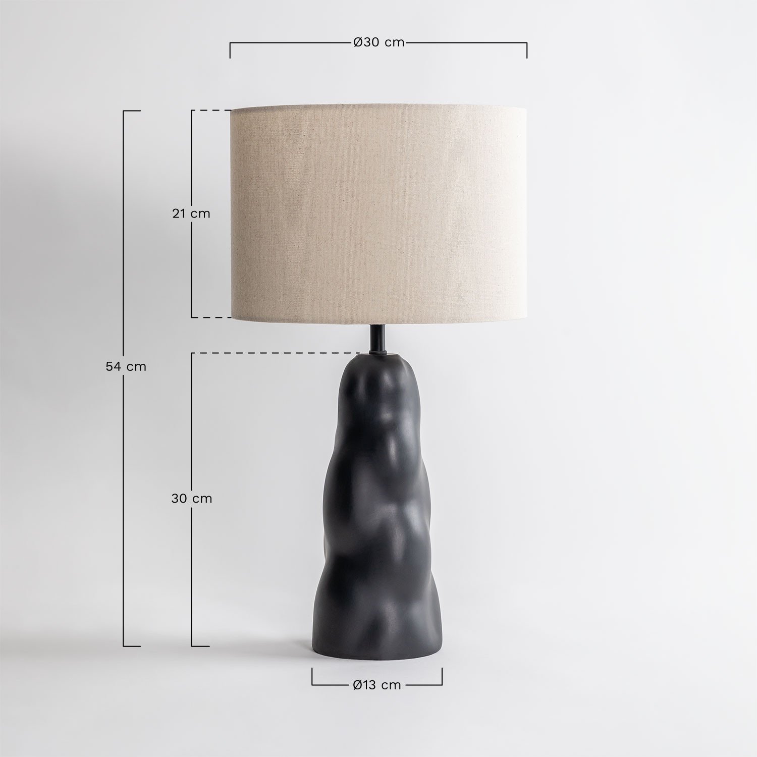 Lampa stołowa Godeliv, rozmiary