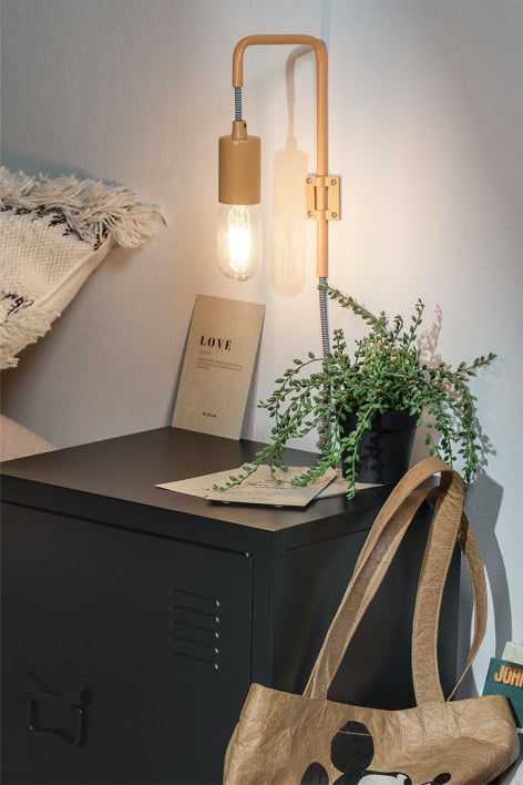 Lampa ścienna ze stali Alli