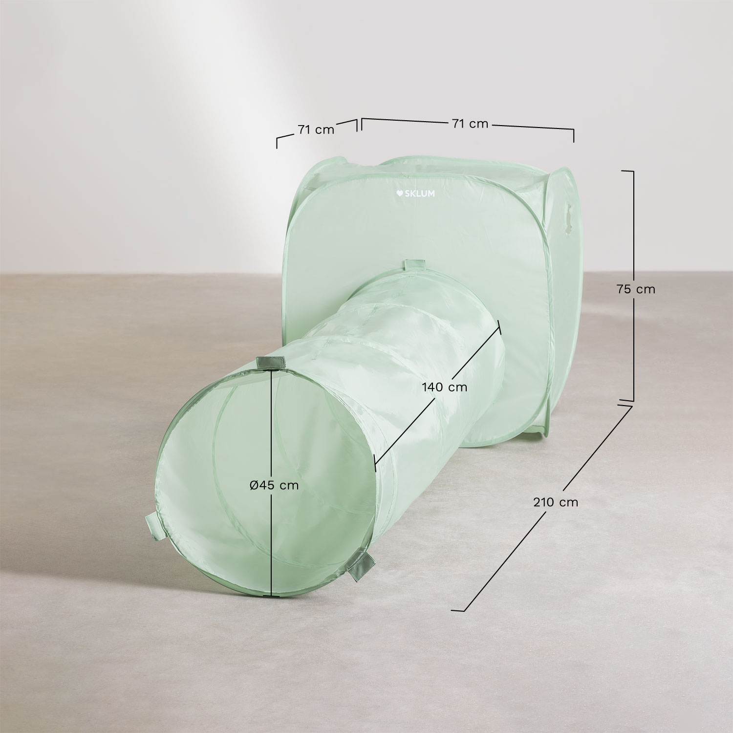 Tunel do zabawy Izola Kids, rozmiary