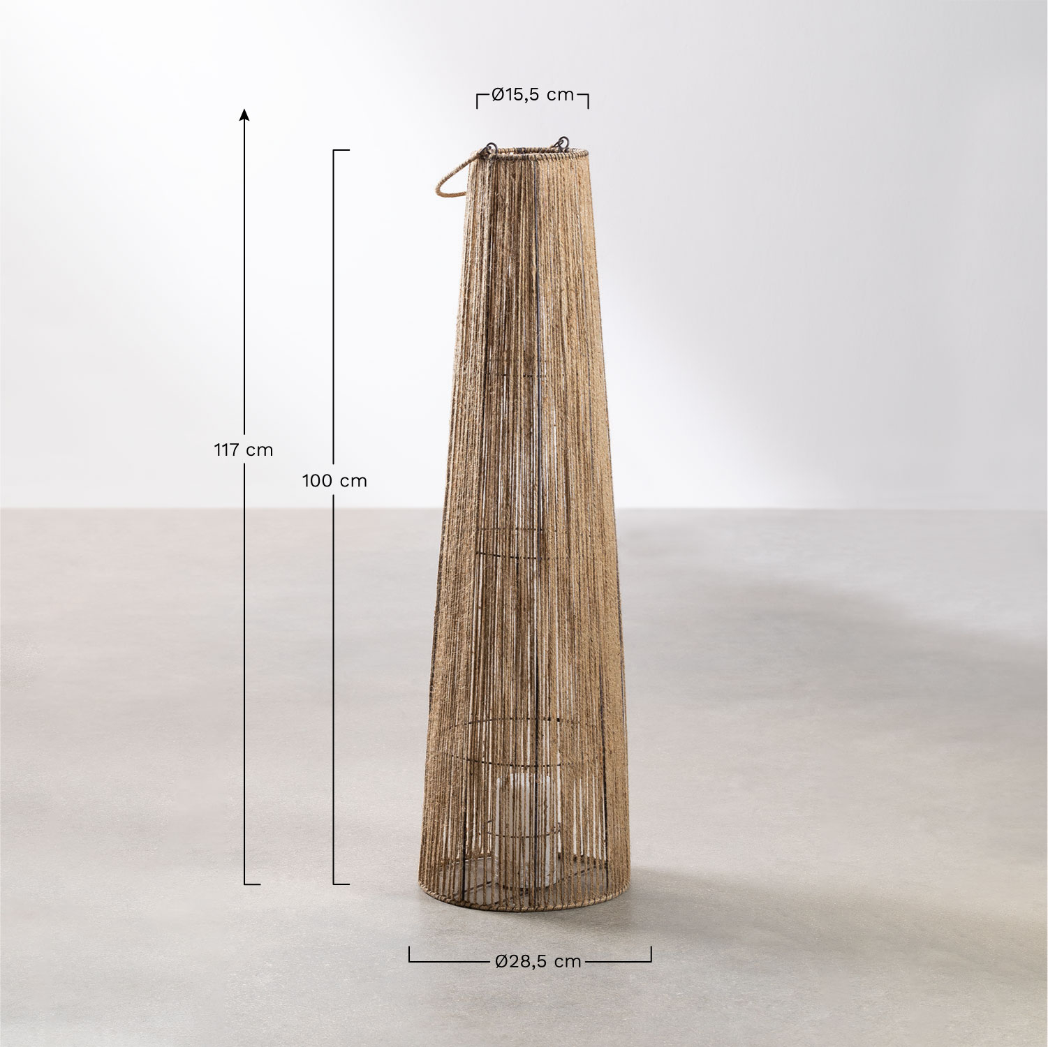 Zewnętrzna Bezprzewodowa Lampa Podłogowa LED Lovech , rozmiary