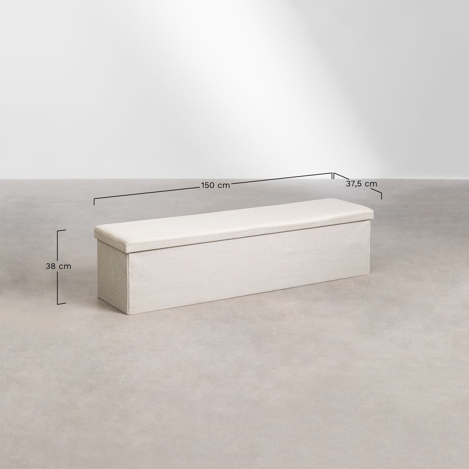 Kuferek z bawełny Gipto, rozmiary