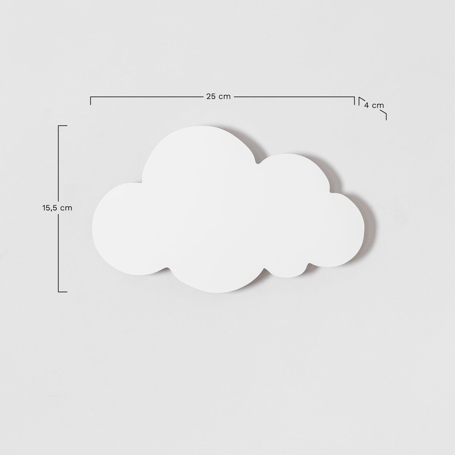 LED kinkiet ścienny z żelaza Cludy Kids, rozmiary