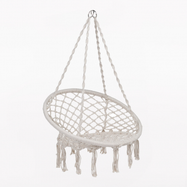 Fotel Wiszący Bahli Distressed White - Sklum