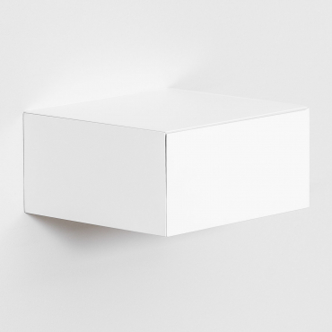 Florens Wisząca Szafka Nocna Biała & ↔︎ 30 Cm - Sklum