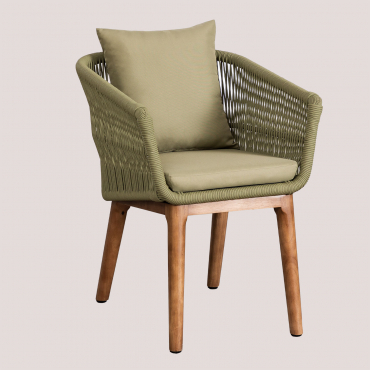 Krzesło Ogrodowe Barker Bamboo Green - Sklum