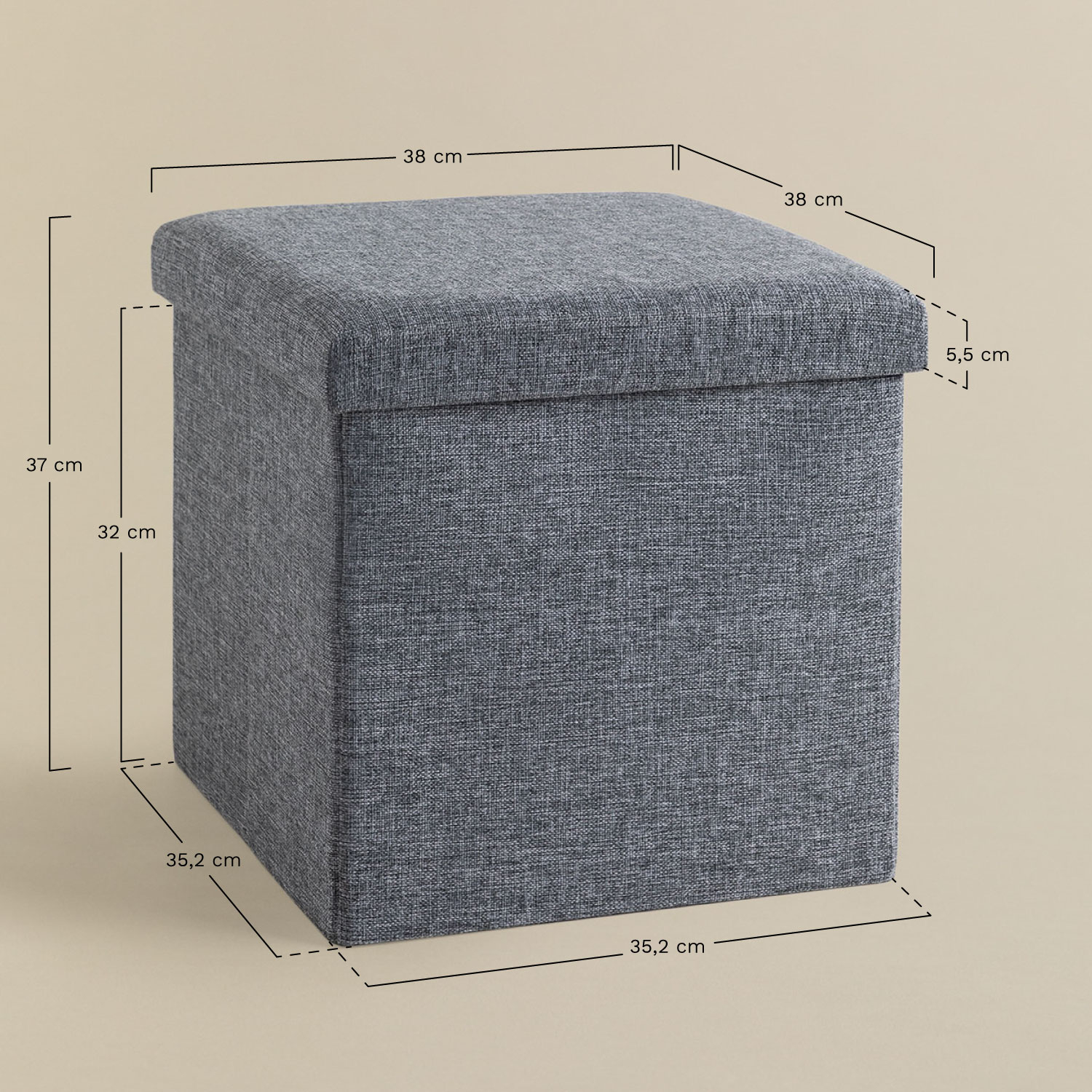 Organizer w poliestrze Gipto, rozmiary