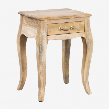 Stolik Nocny Micaela Mango Wood Drewno Mango - Sklum