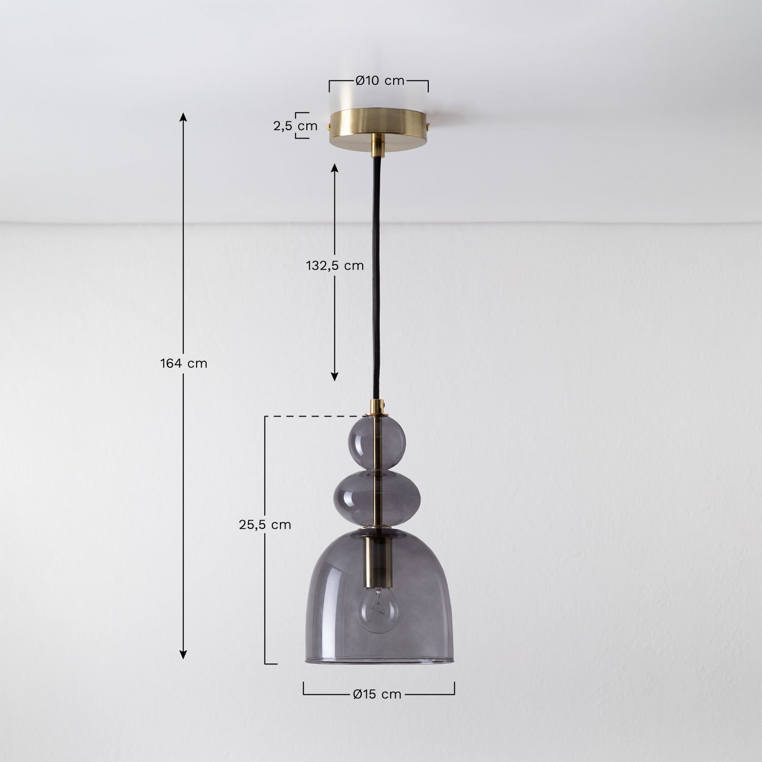 Lampa sufitowa Bezany, rozmiary