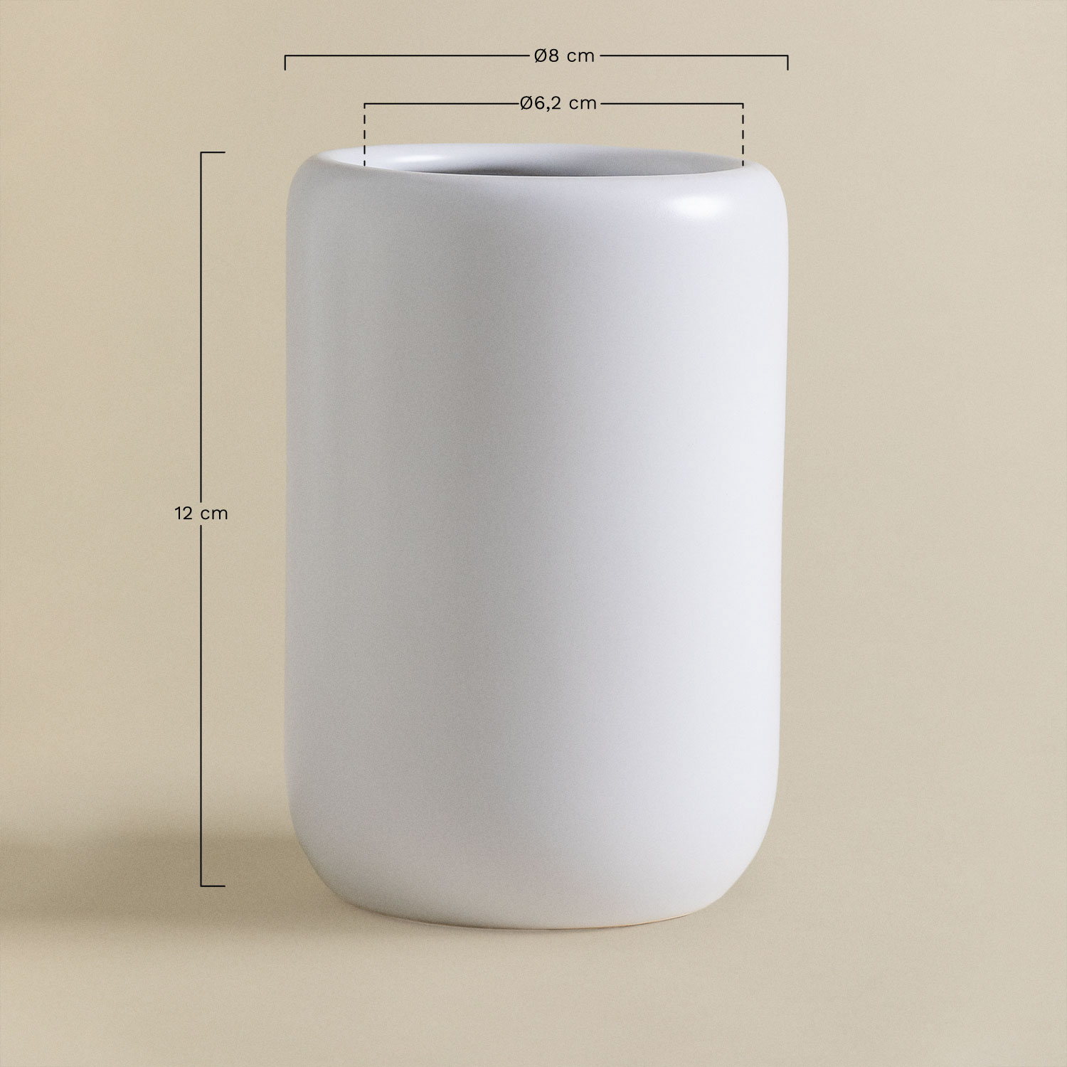 Ceramiczny uchwyt na szczoteczki do zębów Pierk  , rozmiary